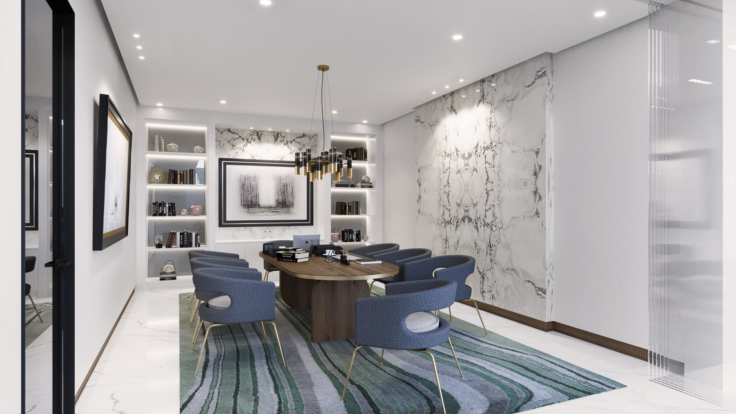 A MID-CENTURY OFFICE SET