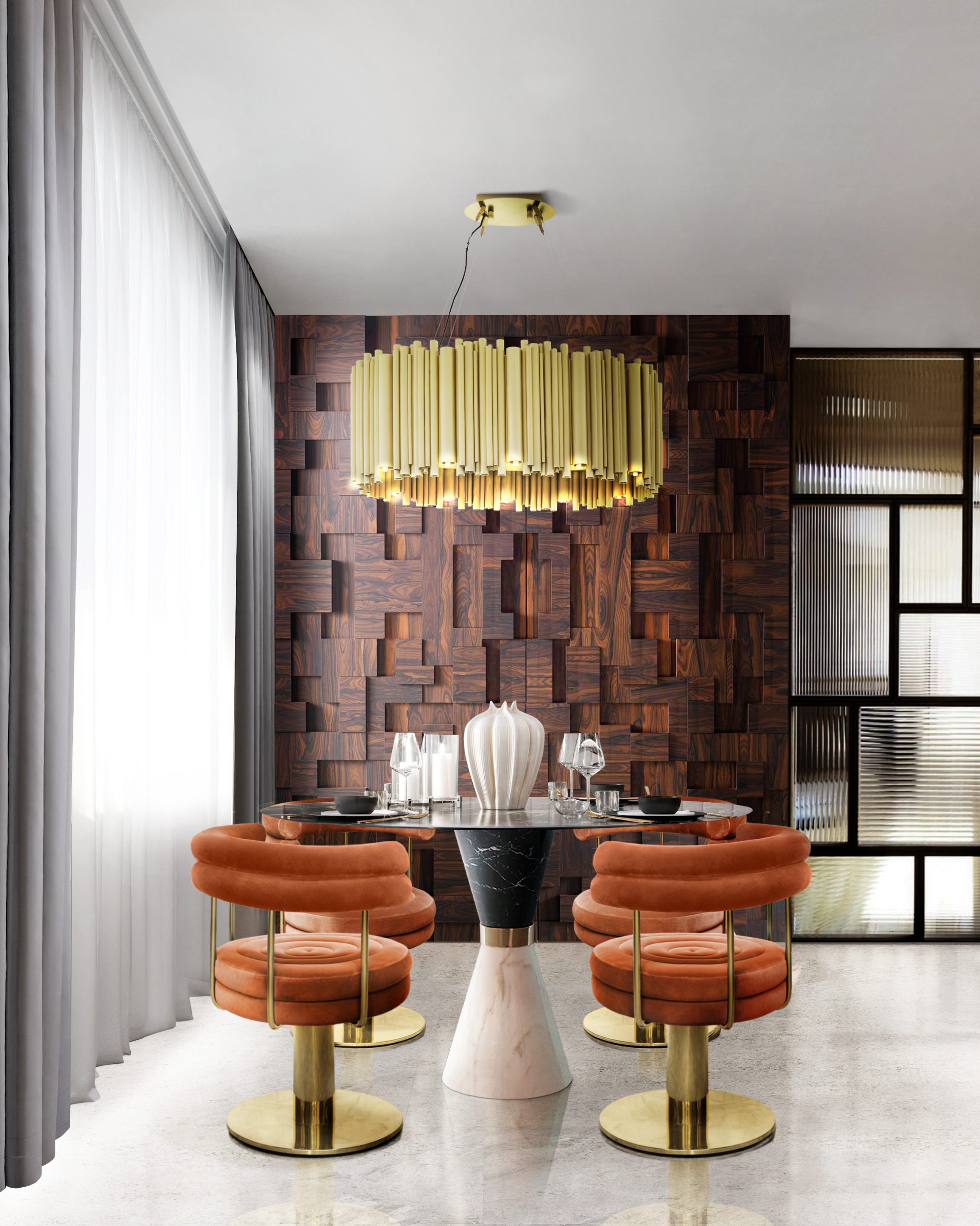 AN AMAZINGLY MODERN DINING ROOM DESIGN