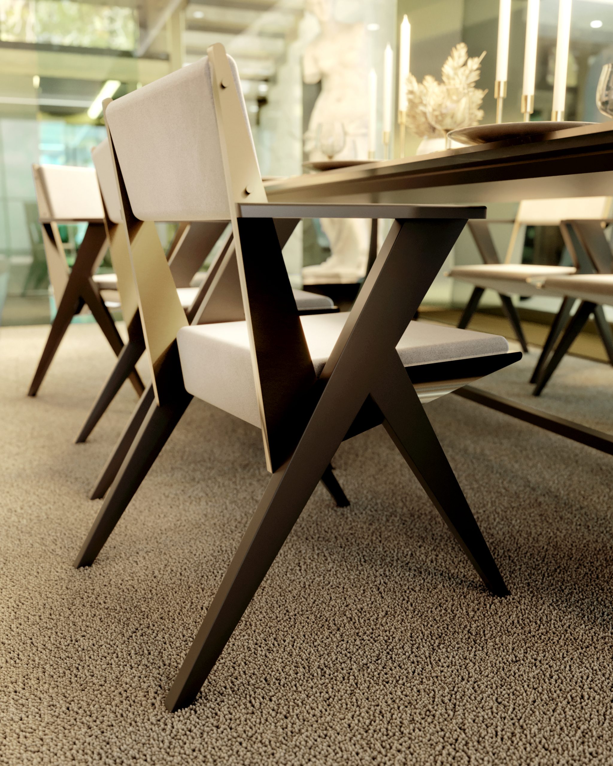 DINING ROOM DETAILS OF CARLO DONATI'S CHARMFUL HOUSE