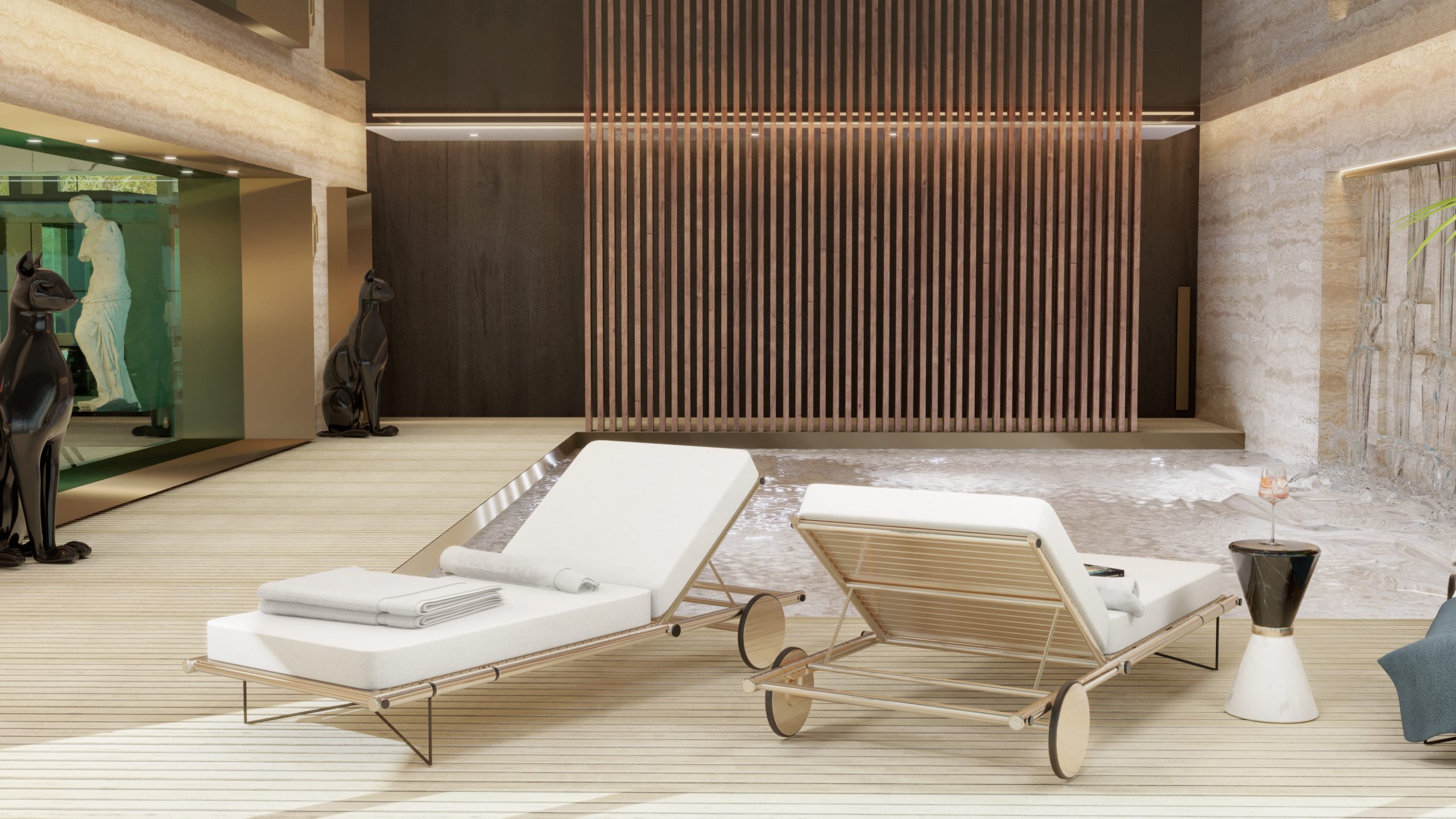 POOL DESIGN INSPIRATION WITH A WATERFALL